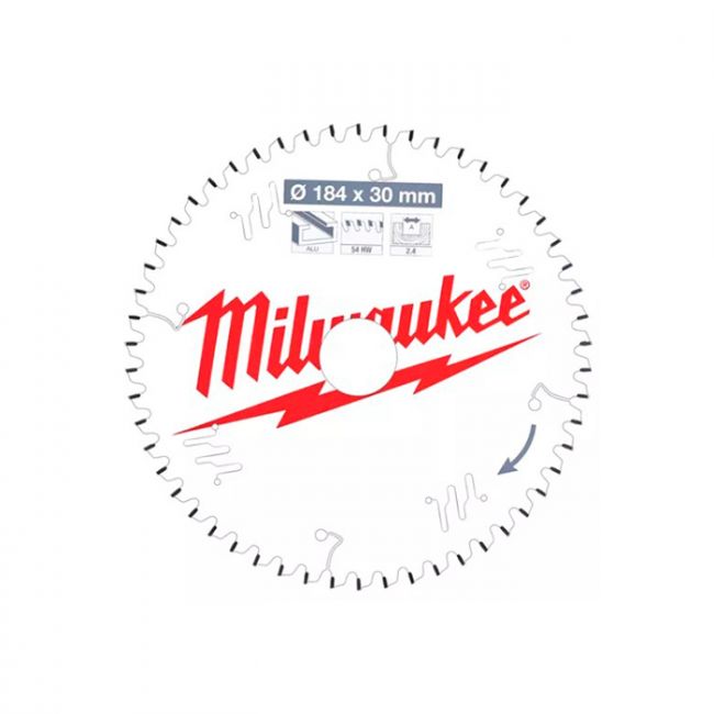 Пильный диск Milwaukee Alu PFTE 184х30х2.4мм 54 зубьев (4932471299)