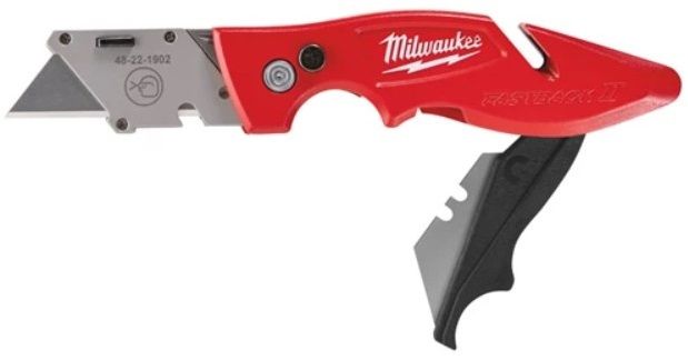 Ніж складний з трпецевидним лезом FASTBACK MILWAUKEE зі зберіганням лез (4932471358)