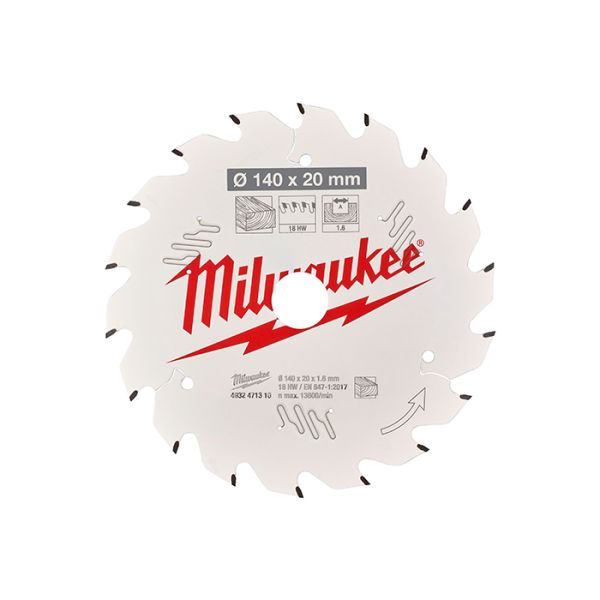 Диск пиляльний по дереву PFTE THIN KERF MILWAUKEE, діаметр 190х30х2,1мм, 48 зуб. (4932471380)