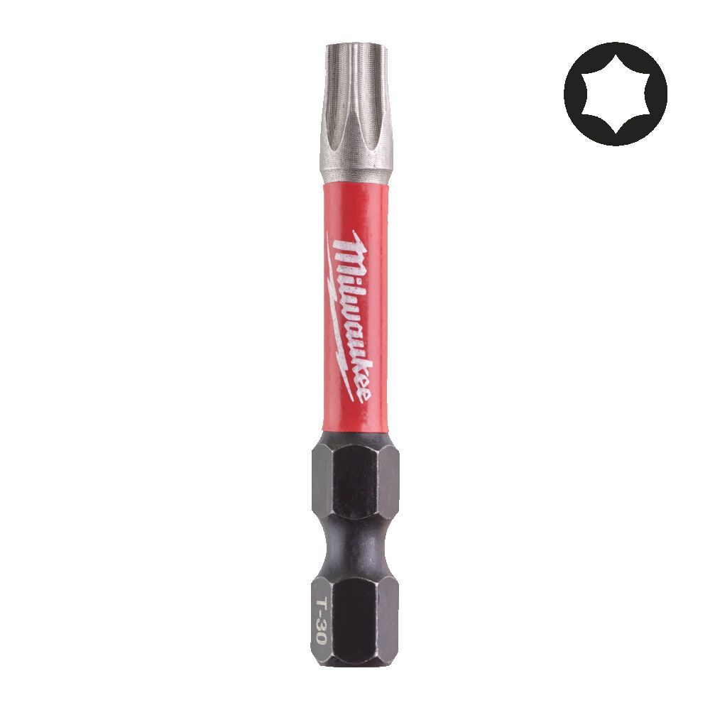 Біта SHOCKWAVE MILWAUKEE, TX30, 50мм, (10шт), пластикова коробка (4932471574)