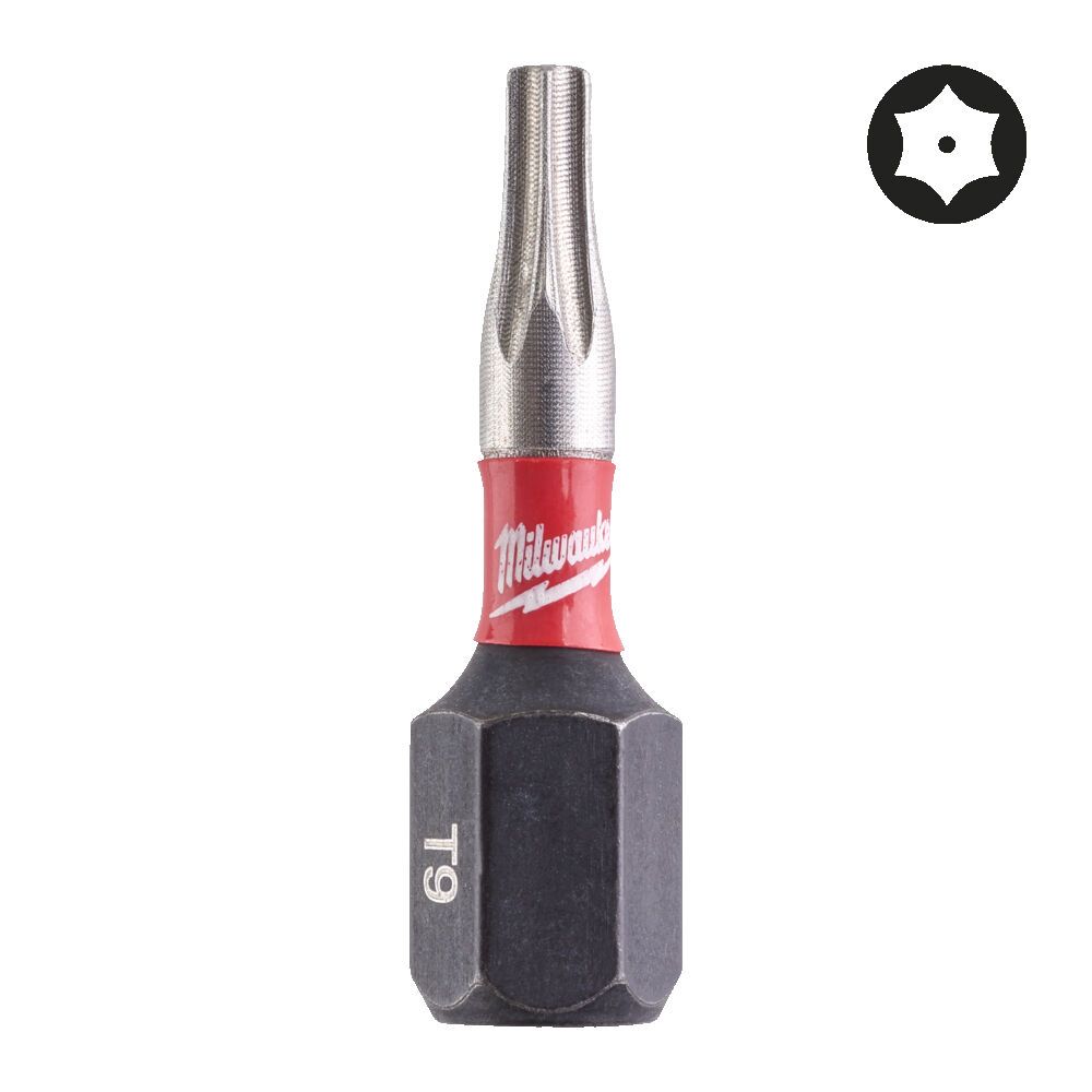 Біта SHOCKWAVE MILWAUKEE, TX BO9, 25мм, (2шт) (4932471579)