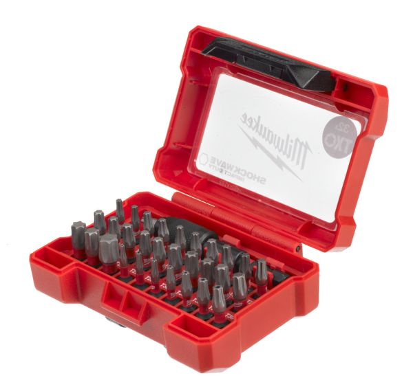 Набір біт SHOCKWAVE MILWAUKEE TORX, (32шт) пластиковий кейс (4932471586)