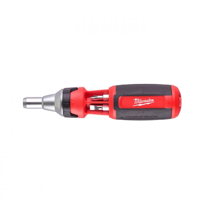 Викрутка з тріскачкою універсальна 9-в-1 (PH1, PH2, PZ1, PZ2, Torx15, Torx20, SL5.5) MILWAUKEE (4932471598)