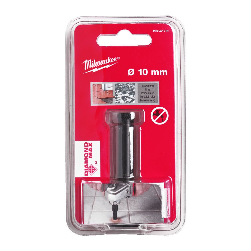 Коронка алмазная Milwaukee Diamond Max 10мм (4932471761)