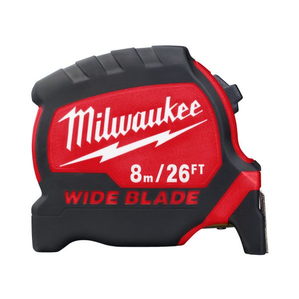 Рулетка MILWAUKEE WIDE BLADE, 8м/26фт (33мм) (4932471818)