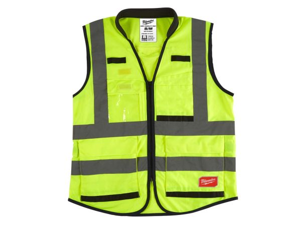 Жилет сигнальный Премиум желтый Milwaukee S/M (4932471895)