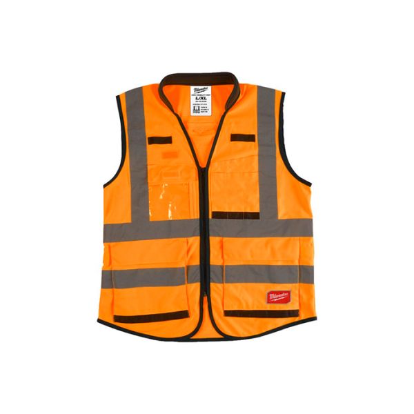 Жилет сигнальный Премиум оранжевый Milwaukee L/XL (4932471899)