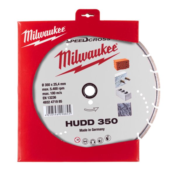 Диск алмазный Milwaukee Speedcross HUDD 350 (4932471985)