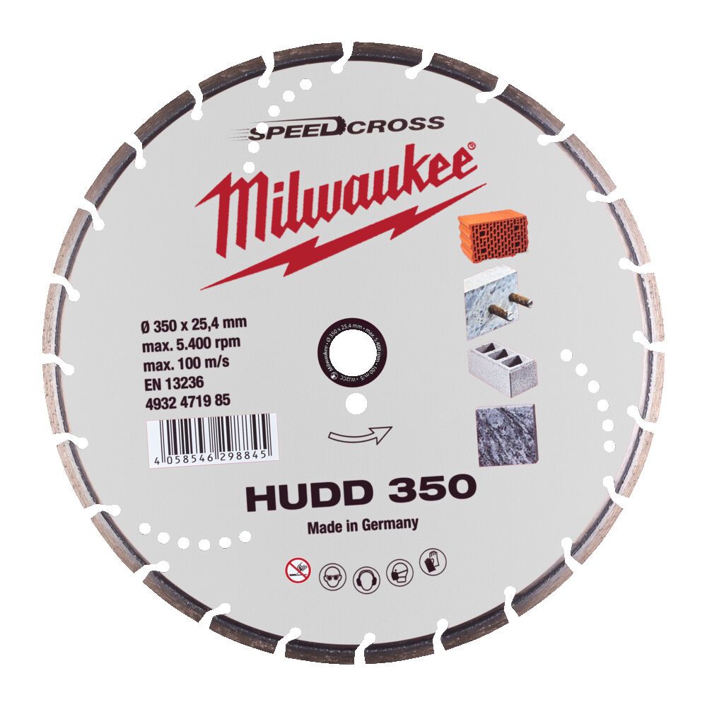 Диск алмазный Milwaukee Speedcross HUDD 350 (4932471985)