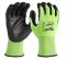 Рукавиці сигнальні Hi-Vis MILWAUKEE з опором порізам 3/С рівня, розмір 10/XL (4932478133)