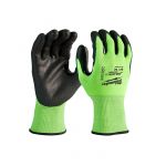 Рукавиці робочі сигнальні Hi-Vis MILWAUKEE, з опором порізам 3/C рівня, розмір 11/XXL (4932478134)