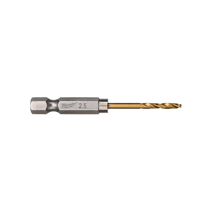 Сверло по металлу Milwaukee Shokwave HSS-G TiN Red Hex 2,5 мм (10шт) (4932478175)
