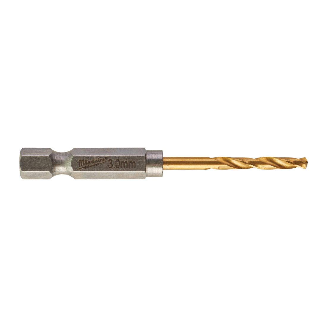 Свердло по металу RedHEX SHOCKWAVE™ HSS-TiN MILWAUKEE, діаметр 3,0х65х23мм, (10шт), пластикова коробка (4932478176)