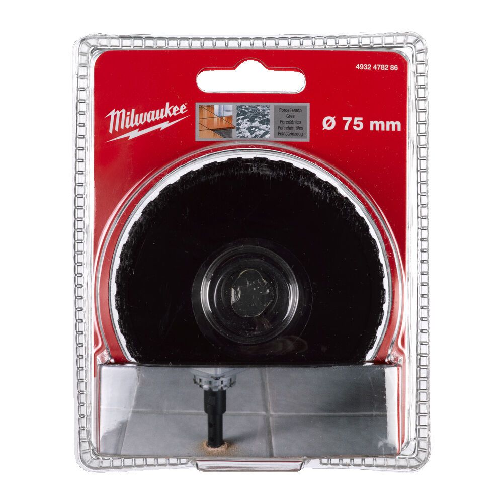 Коронка алмазна Diamond Max MILWAUKEE, O75мм (4932478286)