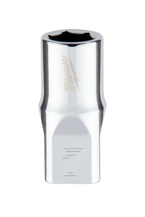Головка торцева хромована 1/4'' 6гр. MILWAUKEE, 7мм (4932478315)
