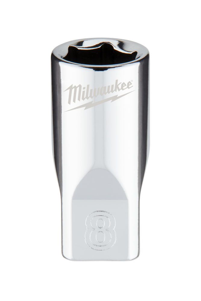 Головка торцева хромована 1/4'' 6гр. MILWAUKEE, 8мм (4932478316)