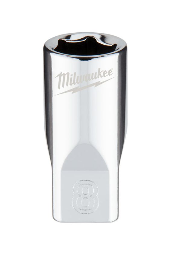 Головка торцева хромована 1/4'' 6гр. MILWAUKEE, 8мм (4932478316)