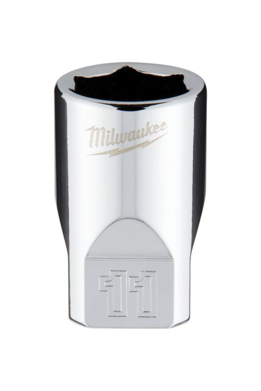 Головка торцева хромована 1/4'' 6гр. MILWAUKEE, 11мм (4932478319)