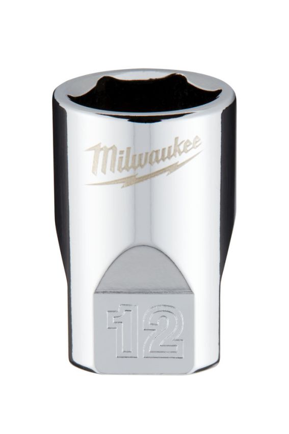 Головка торцева хромована 1/4'' 6гр. MILWAUKEE, 12мм (4932478320)
