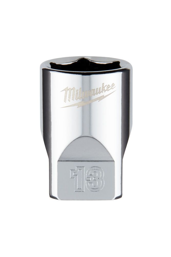 Головка торцева хромована 1/4'' 6гр. MILWAUKEE, 13мм (4932478321)