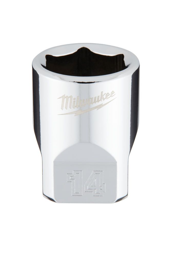 Головка торцева хромована 1/4'' 6гр. MILWAUKEE, 14мм (4932478322)