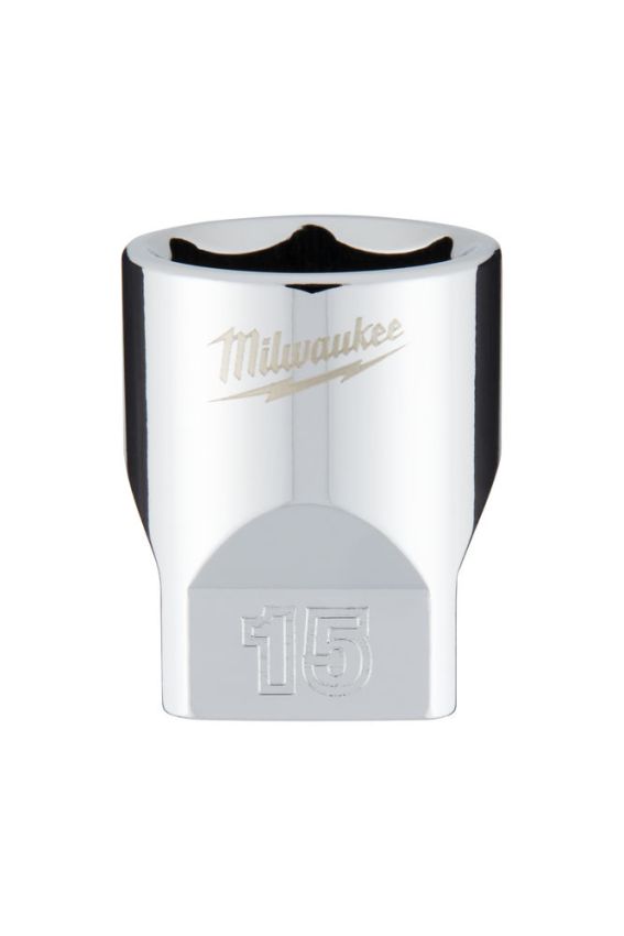 Головка торцева хромована 1/4'' 6гр. MILWAUKEE, 15мм (4932478323)