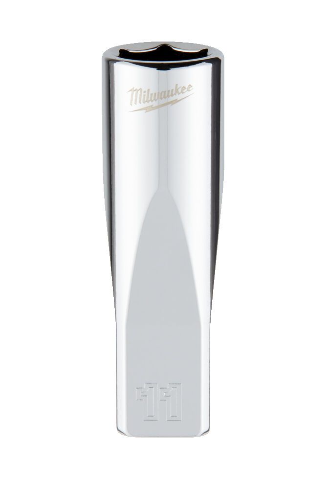Головка торцева хромована 1/4'' 6гр. MILWAUKEE, подовжена, 11мм (4932478331)