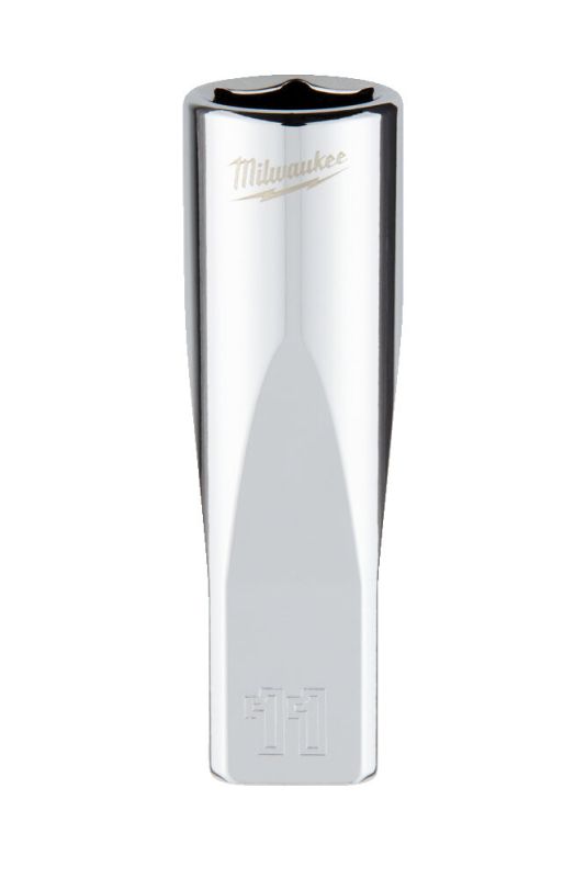 Головка торцева хромована 1/4'' 6гр. MILWAUKEE, подовжена, 11мм (4932478331)