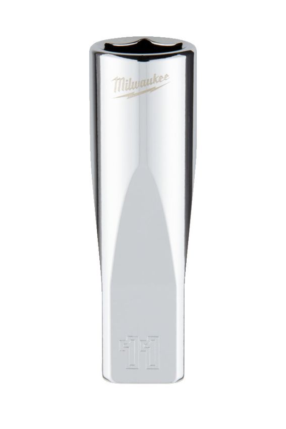 Головка торцева хромована 1/4'' 6гр. MILWAUKEE, подовжена, 11мм (4932478331)