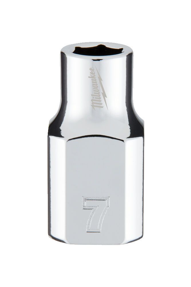 Головка торцева хромована 3/8'' 6гр. MILWAUKEE, 7мм (4932478337)