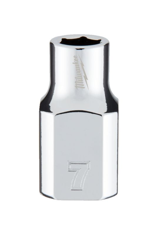 Головка торцева хромована 3/8'' 6гр. MILWAUKEE, 7мм (4932478337)