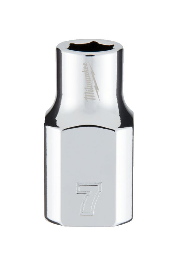 Головка торцева хромована 3/8'' 6гр. MILWAUKEE, 7мм (4932478337)