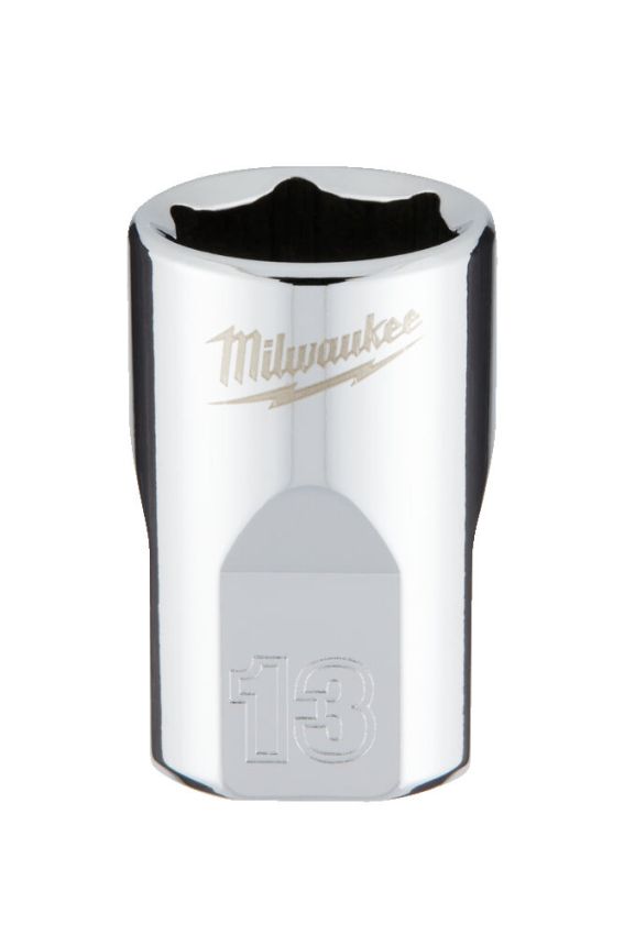 Головка торцева хромована 3/8'' 6гр. MILWAUKEE, 13мм (4932478343)