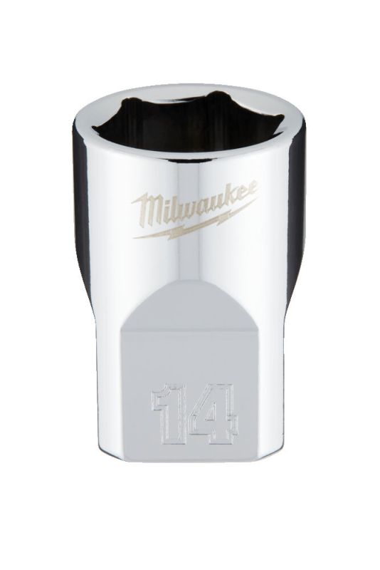 Головка торцева хромована 3/8'' 6гр. MILWAUKEE, 14мм (4932478344)
