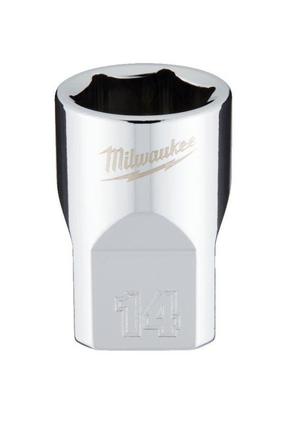 Головка торцева хромована 3/8'' 6гр. MILWAUKEE, 14мм (4932478344)