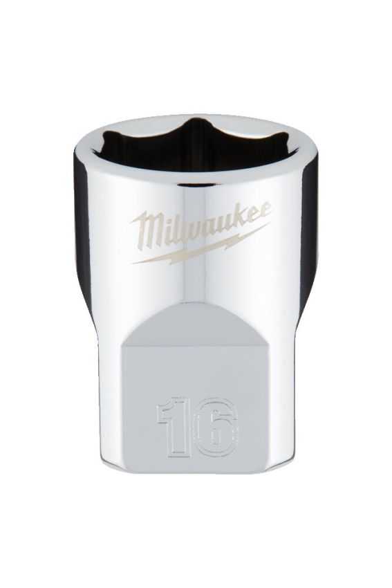 Головка торцева хромована 3/8'' 6гр. MILWAUKEE, 16мм (4932478346)