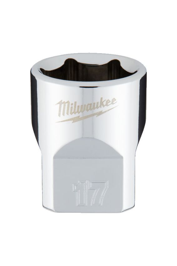 Головка торцева хромована 3/8'' 6гр. MILWAUKEE, 17мм (4932478347)