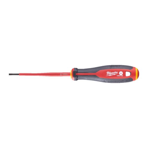 Викрутка з тригранною рукояткою ізольована VDE MILWAUKEE, SL 0,5х3,0х100мм (4932478713)