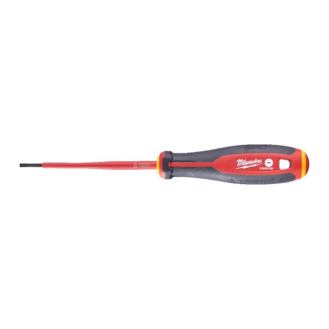 Викрутка з тригранною рукояткою ізольована VDE MILWAUKEE, SL 0,5х3,0х100мм (4932478713)