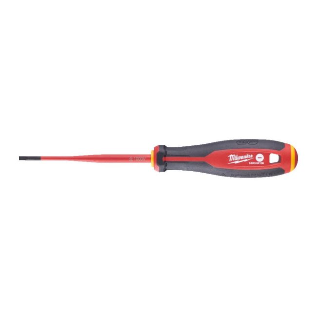 Викрутка з тригранною рукояткою ізольована VDE MILWAUKEE, SL 0,6х3,5х100мм (4932478714)