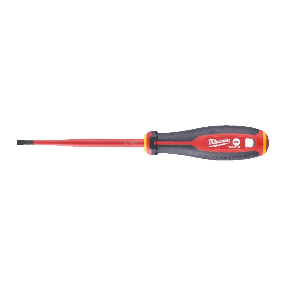Викрутка з тригранною рукояткою ізольована VDE MILWAUKEE, SL 1,0х5,5х125мм (4932478716)