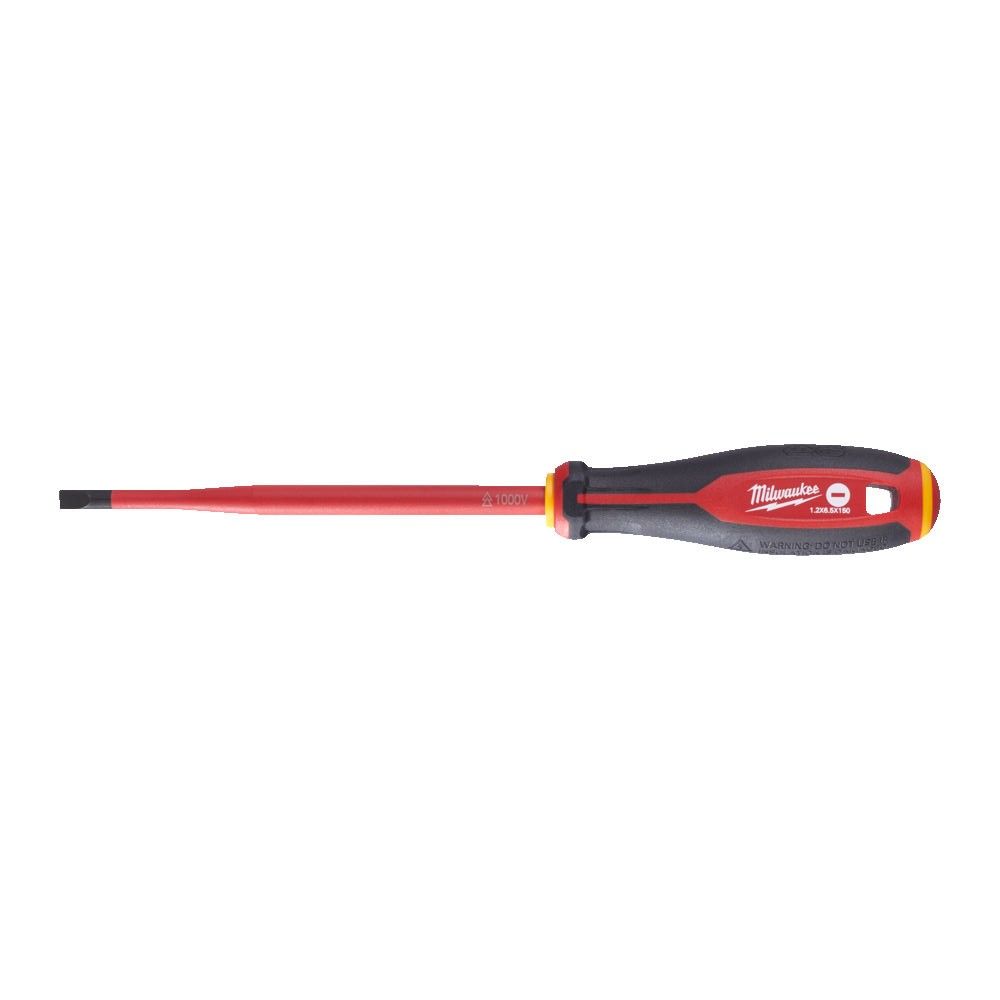 Викрутка з тригранною рукояткою ізольована VDE MILWAUKEE, SL 1,2х6,5х150мм (4932478717)