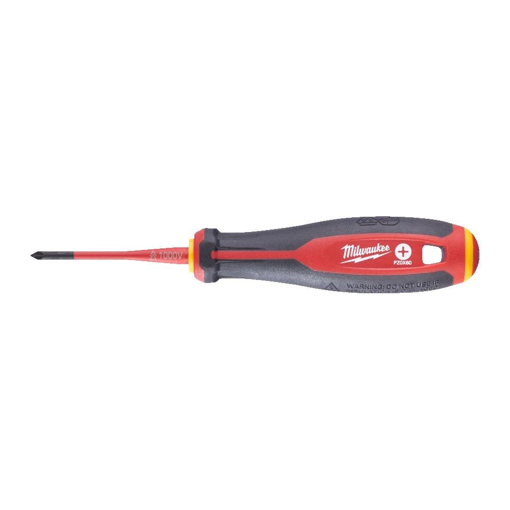 Викрутка з тригранною рукояткою ізольована VDE MILWAUKEE, PZ0х60мм (4932478724)