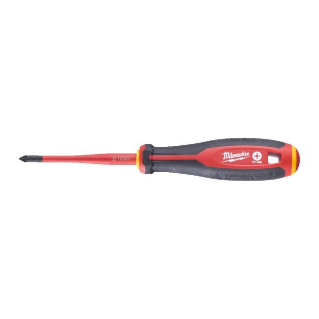 Викрутка з тригранною рукояткою ізольована VDE MILWAUKEE, PZ1х80мм (4932478725)