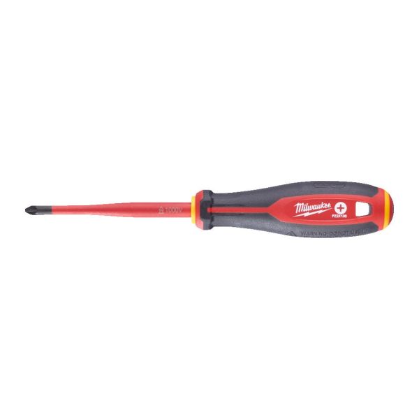 Викрутка з тригранною рукояткою ізольована VDE MILWAUKEE, PZ2х100мм (4932478726)