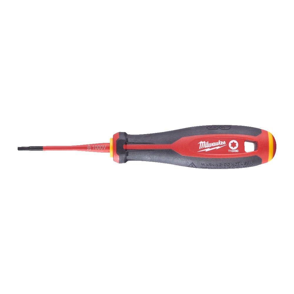 Викрутка з тригранною рукояткою ізольована VDE MILWAUKEE, T10х60мм (4932478728)