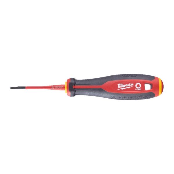 Викрутка з тригранною рукояткою ізольована VDE MILWAUKEE, T10х60мм (4932478728)