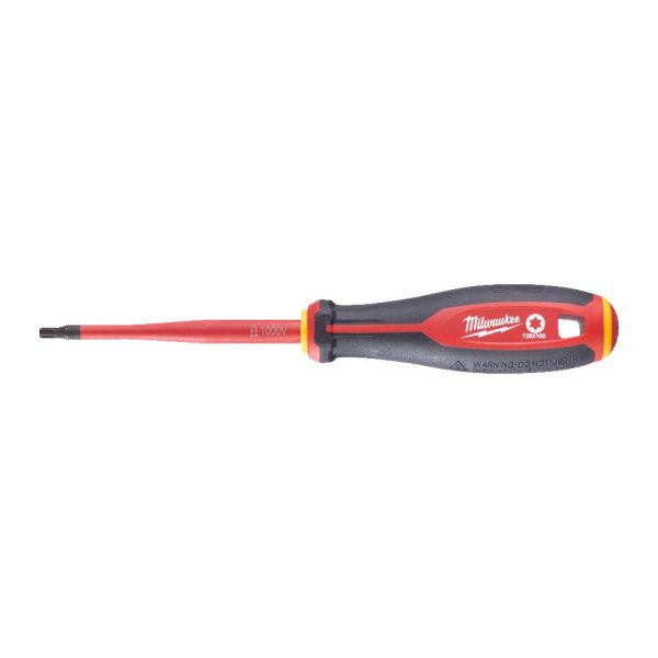 Викрутка з тригранною рукояткою ізольована VDE MILWAUKEE, T25х100мм (4932478731)