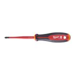 Викрутка з тригранною рукояткою ізольована VDE MILWAUKEE, PH/SL2х100мм (4932478734)