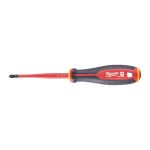 Викрутка з тригранною рукояткою ізольована VDE MILWAUKEE, PZ/SL2х100мм (4932478736)